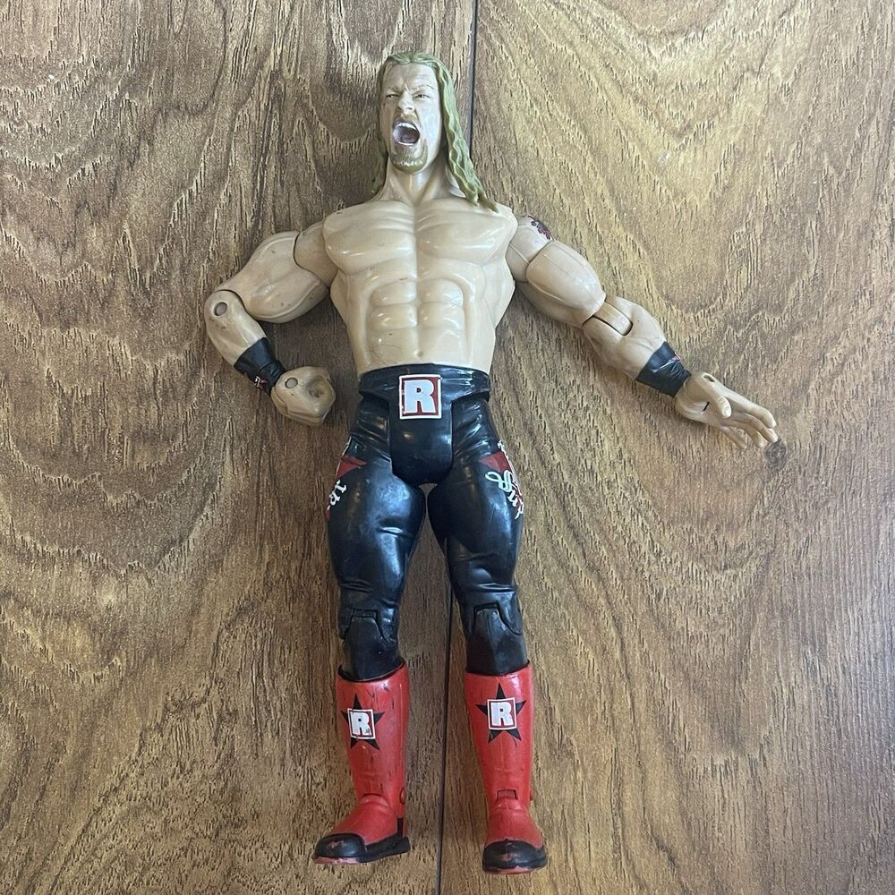 2004 WWE Wrestling Figure —Edge— Black Pants Red Boots